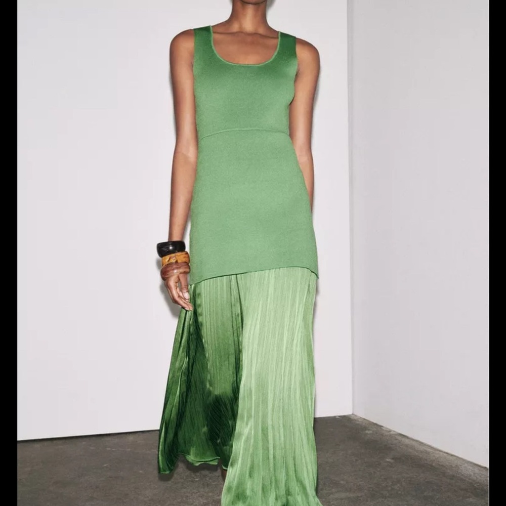 Zara Green Knit Dress